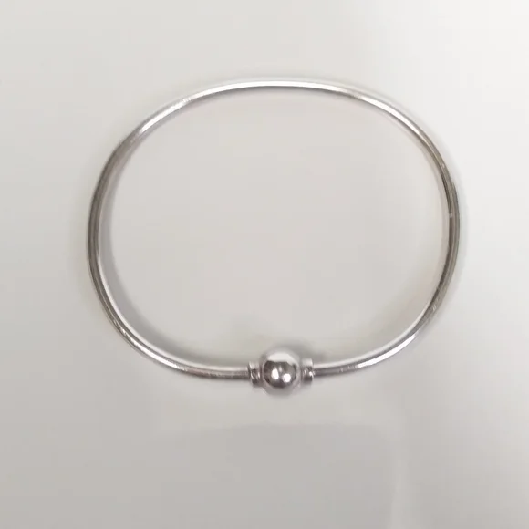 EDEN Hand Arts Cape Cod Sterling Silver Bangle Bracelet fits 7 to 7 1/2 wrists - Picture 4 of 11